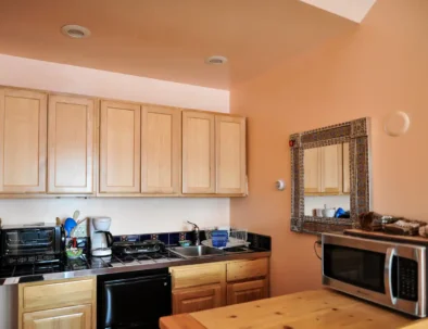 hallway and kitchenette