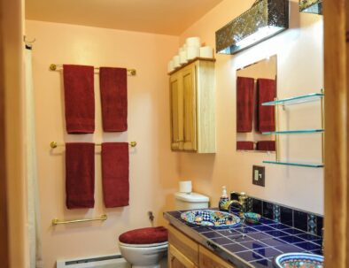 master bath with twin Mexican sinks