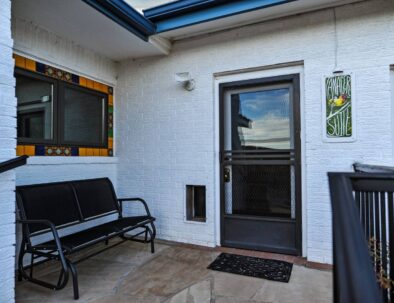 Tanager suite side entrance and sitting area