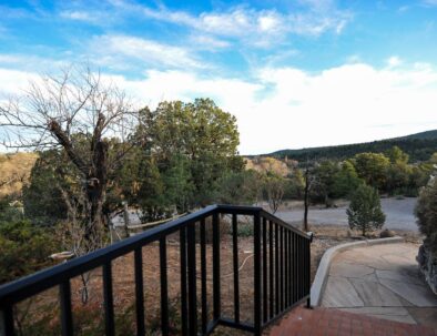 flagstone walkway to master entrance